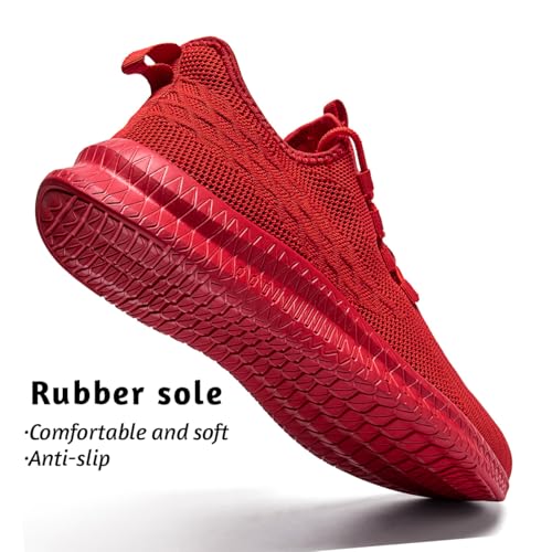 Image of DLWKIPV Running Shoes for Men Casual Slip on Tennis Walking Sneakers Lightweight Breathable Mesh Fashion Gym Athletic Sports Workout Non Slip Trainers
