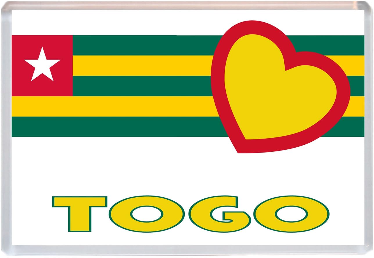 Togo - Love Towns Country Flag - Jumbo Fridge Magnet 96 x 67mm