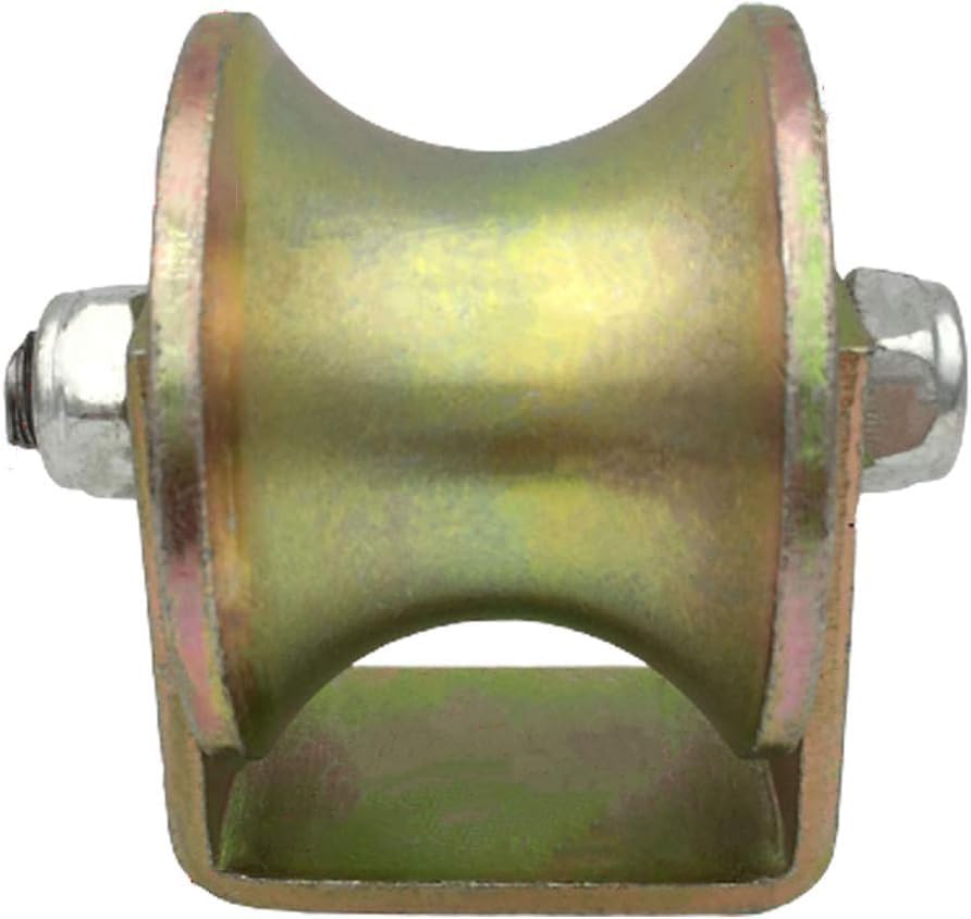 Poulie à double roulement 60mm en acier robuste pour portail