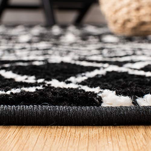 Tapete SAFAVIEH Tulum 91.44x91.44 cm negro y blanco miniatura 4