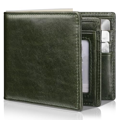 Image of Artpaxy Mens Wallet Bifold Genuine Leather RFID Blocking Wallet for Men with 1 ID Windows 13 Card Holders 2 cash pockets 1 Gift Box