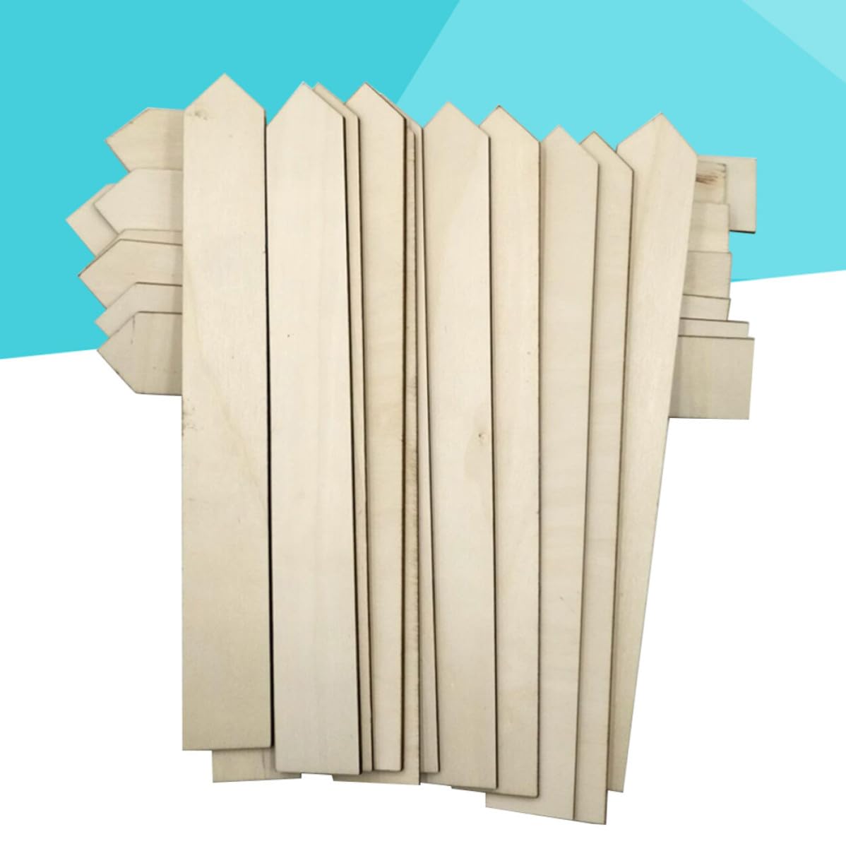 Étiquettes Marqueurs de Jardin Rustiques 24x3cm en Bois 100 pour Plantes pour Potager et Jardin en Plein Air