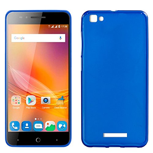 Mb Accesorios Funda Carcasa Gel Azul para ZTE Blade A610, Ultra Fina 0,33mm, Silicona TPU de Alta Resistencia y Flexibilidad