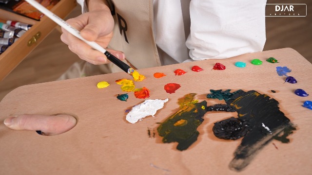Amazon.com: DJAR 169-Piece Wooden French Easel Art Painting Kit