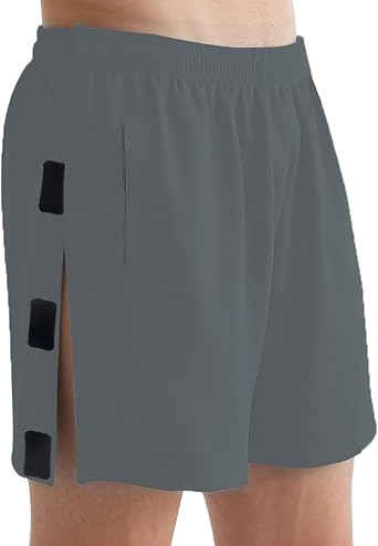 Unisex Tear Away Shorts with Pockets Breakaway Athletic Short for Men & Women Post Hip Knee Surgery Recovery Shorts