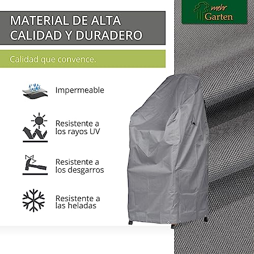 Funda protectora Oxford 600D de alta resistencia para sillas grises 4