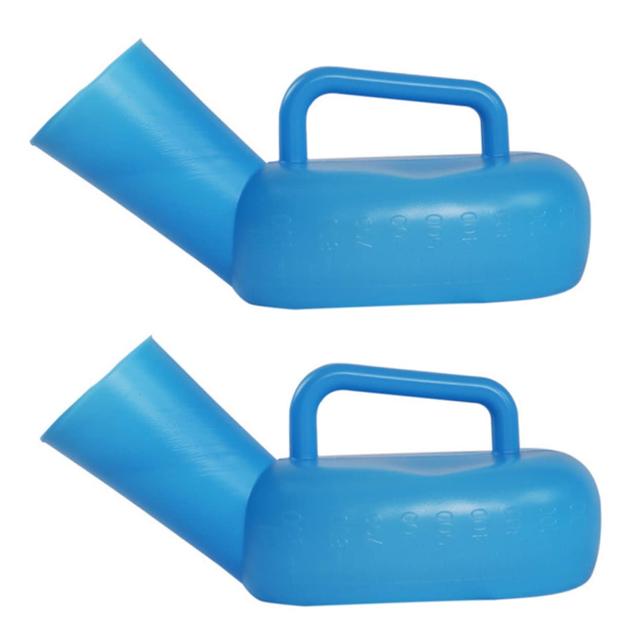 KOMBIUDA Thickened Man Urinals 2pcs Portable Male Patient Urinal Bottles Smooth Spout and Handle