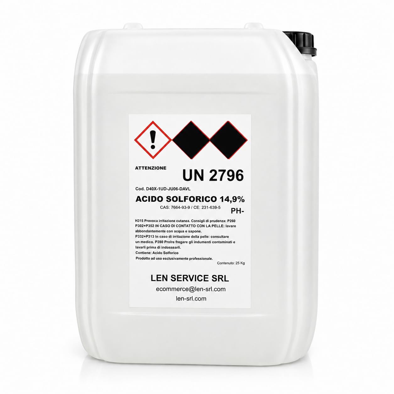 pH Meno Liquido Piscina 25 kg – Correttore Riduttore pH Acqua