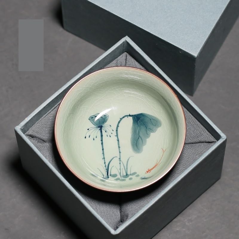 Filiżanki Matcha Chińska filiżanka do herbaty Travel Coffee Coffee Barp Ręcznie malowana filiżanka hosta Podszkliwo Kung Fu Duża filiżanka do herbaty Ceramika chińska pojedyncza filiżanka do herbaty