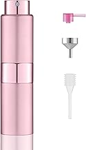 20 ml Refillable Travel Perfume Spray – Mini Refill Perfume Bottle Empty Spray Bottle – Sample Flask Atomizer Pocket Extractor – Miniature Atomizer Water Aeroplane Bottle Pink