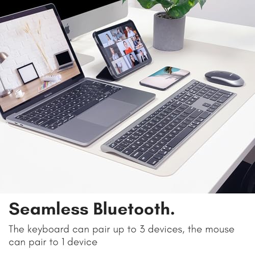 Macally ACEBTKEYSGCB Premium Bluetooth Keyboard And Mouse thumb #2
