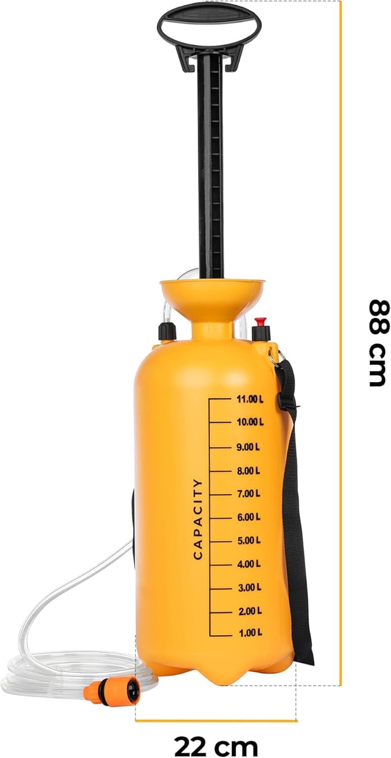 Dispositivo di Approvvigionamento Idrico 11L per Carotatrice - Serbatoio a Pressione Dell'acqua da Utilizzare con Tutte le Perforazioni - Serbatoio Acqua con Pompa 3 Bar per Carotatrice