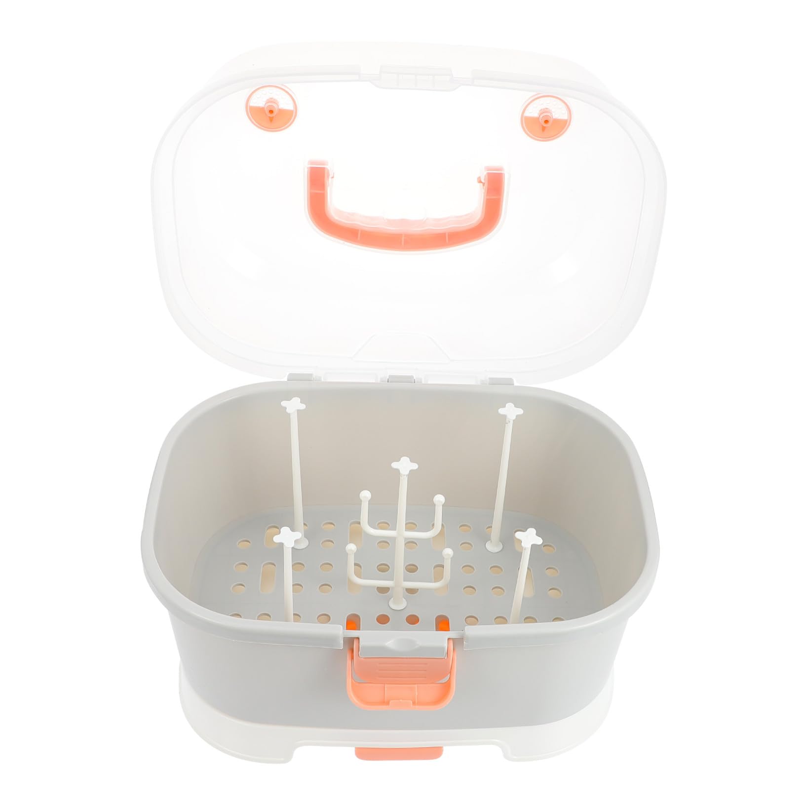 Toyvian Große Aufbewahrungsbox für Babyflaschen aus Pp, Tragbar | Reise und Outdoor Einsatz, Leichtes Format, Hält Utensilien Ordentlich