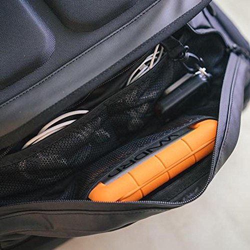 HEXAD Access 45L Duffel Bag - Travel Duffel Bag with Multiple Compartments for Organization (Black)