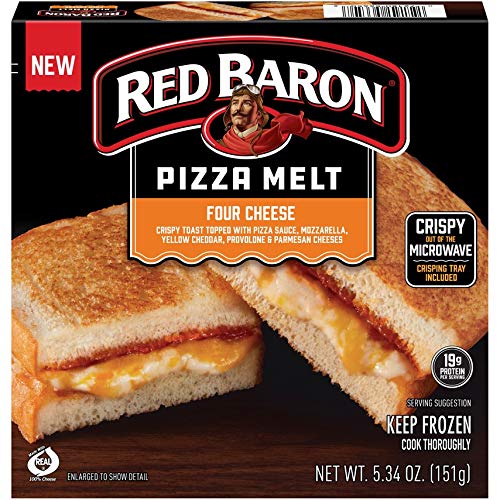 Red Baron Pizza Melt Four Cheese, 5.34 Oz (Frozen)