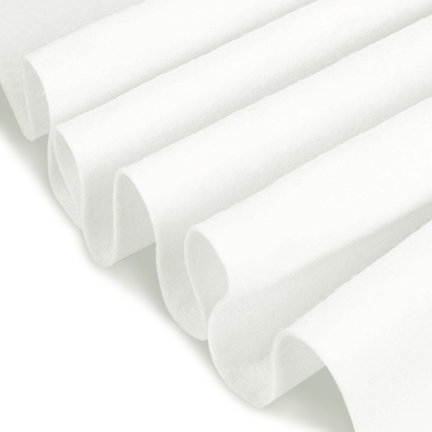 Felt Fabric 1.8 mm Thick 36" x 72" - Soft Durable Felt by The Yard Felt Sheets for Arts and Crafts, DIY Sewing, Crafting Projects (White)