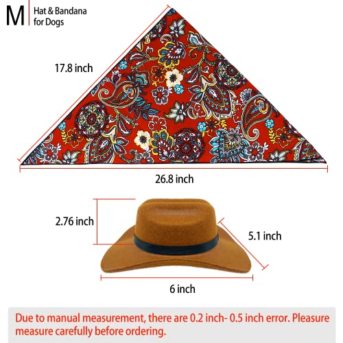 KUDES-2-Pieces-Funny-Pet-Costume-Accessories-Set-Cat-Small-Dog-Cowboy-Hat-with-Adjustable-Elastic-Chin-Strap-and-Bandana-for-Birthday-Christmas-Halloween-Holiday-Party-Cosplay-and-Daily-Wearing - Cucciolini Doodles   KUDES-2-Pieces-Funny-Pet-Costume-Accessories-Set-Cat-Small-Dog-Cowboy-Hat-with-Adjustable-Elastic-Chin-Strap-and-Bandana-for-Birthday-Christmas-Halloween-Holiday-Party-Cosplay-and-Daily-Wearing