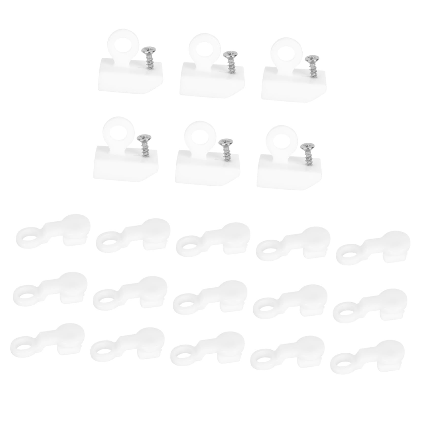 VOSAREA 1Set Plastic Curtain Track Rollers with Smooth Glide Functionality for Easy Curtain Movement for Windows Closets Bedrooms and More Rollers End Caps