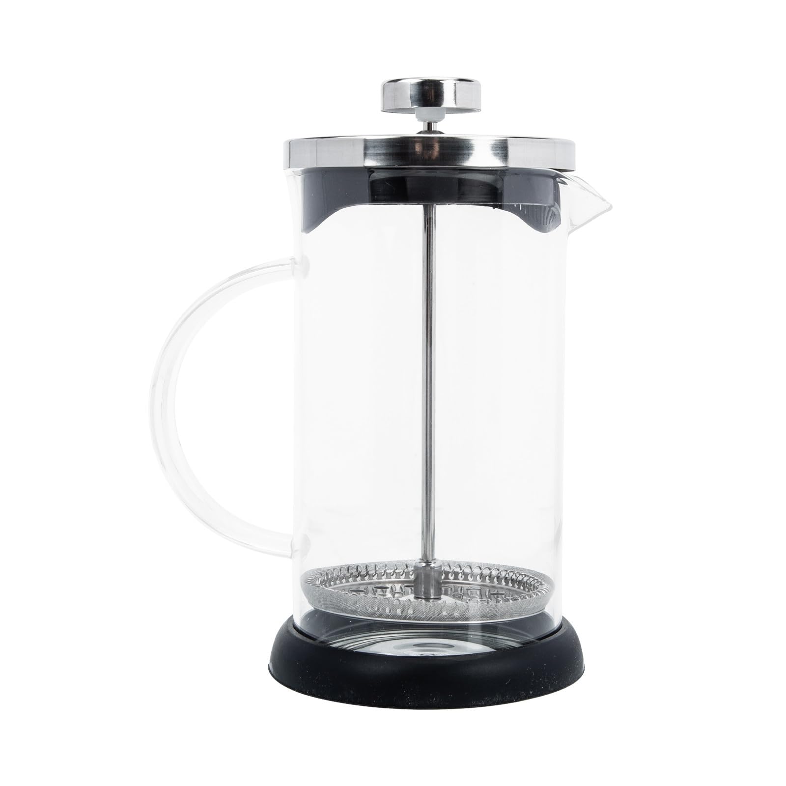 Angoily Manual Coffee Maker Set with Stainless Steel Lid and Glass Carafe, Large Capacity Manual Coffee Press Pot with Milk Foaming Kettle, Household Espresso Maker for Office and Travel