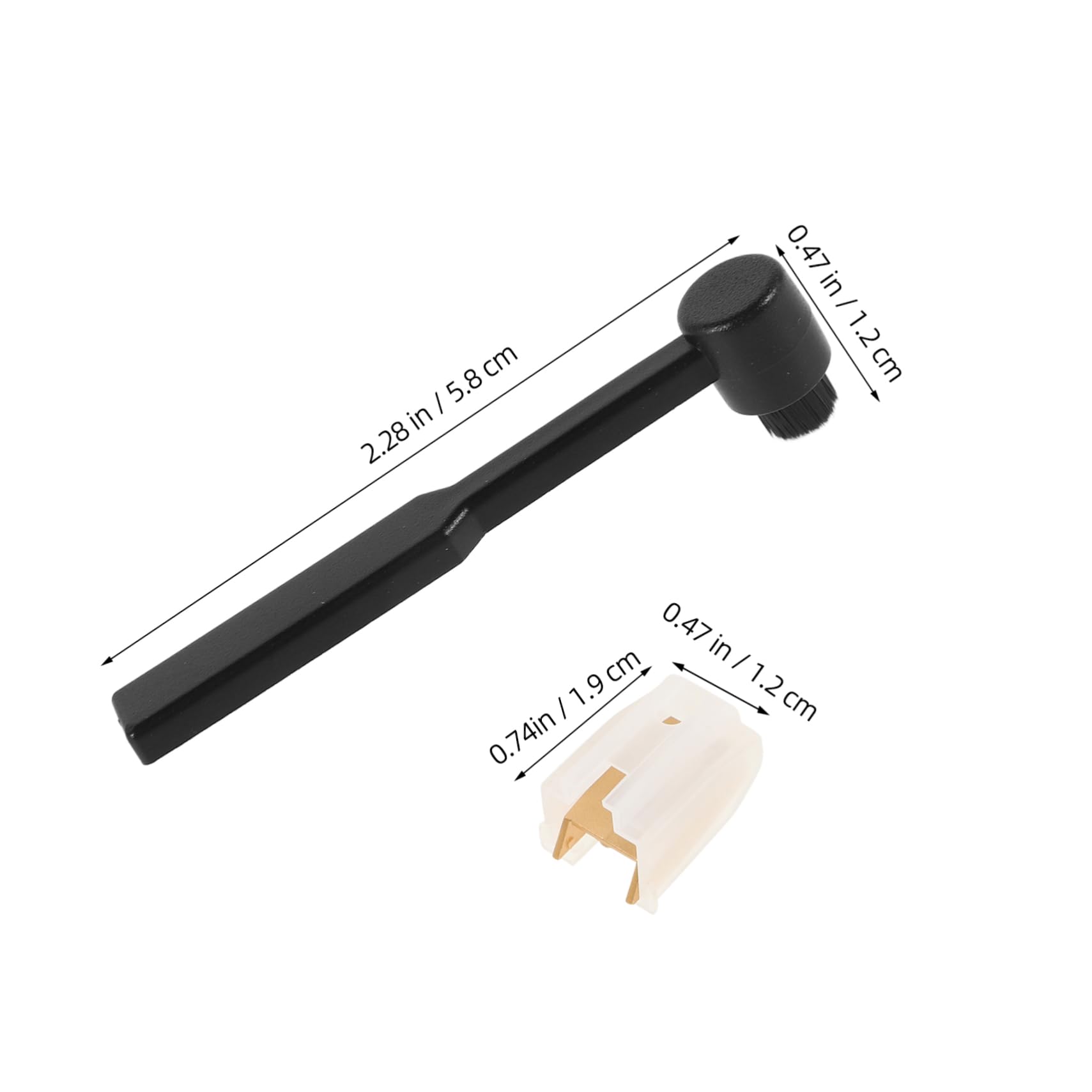 HEMOTON Record Player Replacement Needle Vinyl Needle Stylus Cleaning Brush Turntable Stylus Replacement for Universal Compatibility