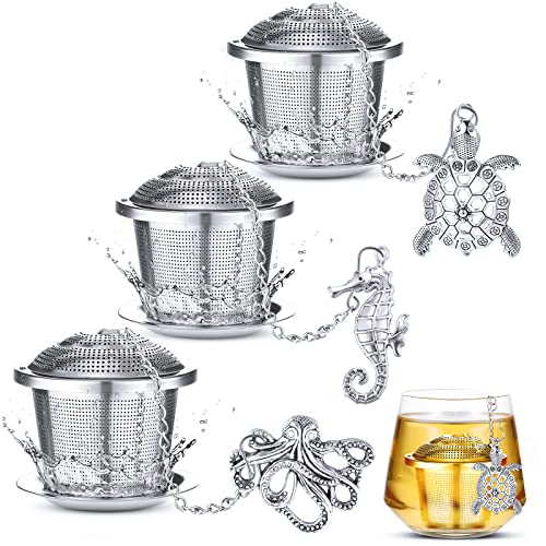 3pcs Aquatic Creatures Style Tea Infuser
