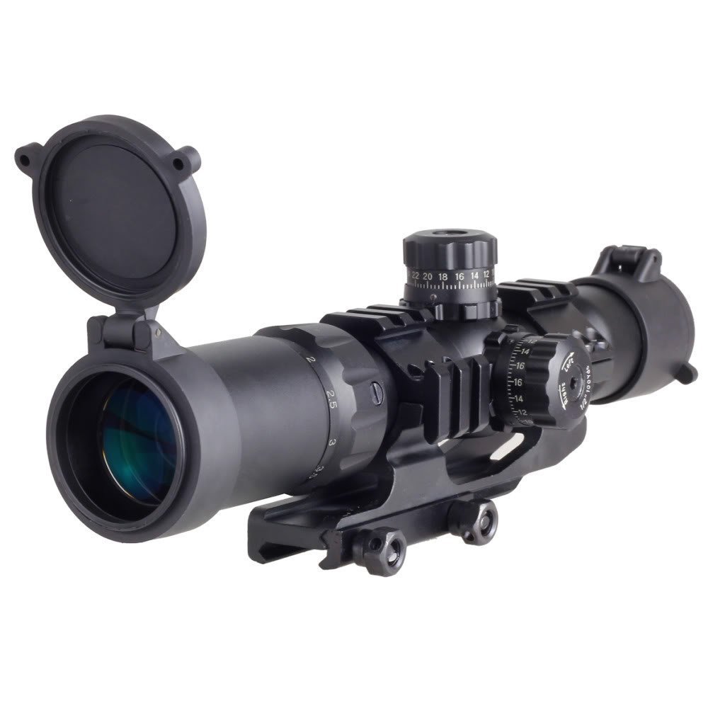 Amazon.co.jp: VERY100 ライフルスコープ ミル・ドットサイト 1.5-4×30
