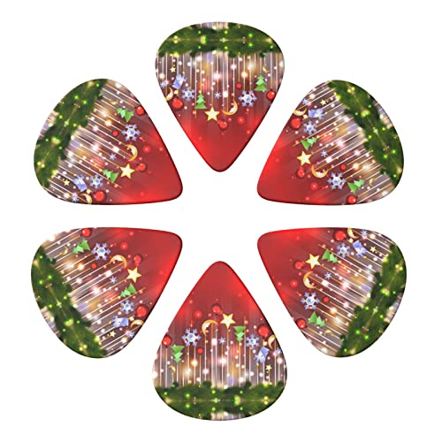 Lot de 6 médiators Merry Christmas pour guitare acoustique, guitare électrique, basse, ukulélé – fins, moyens et épais. - Les Beatles, Paul McCartney, John Lennon, RIngo Starr, George Harrison Lot de 6 médiators Merry Christmas pour guitare acoustique, guitare électrique, basse, ukulélé - fins, moyens et épais. – Image 5