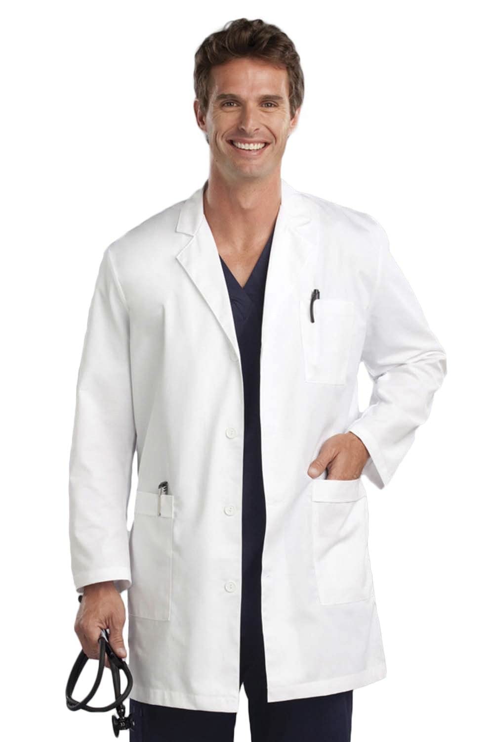 Stanforch Doctor's and Student's Lab Coat/Medical Coat Long Sleeve with 3 Pocket (S - 36")-picture-10