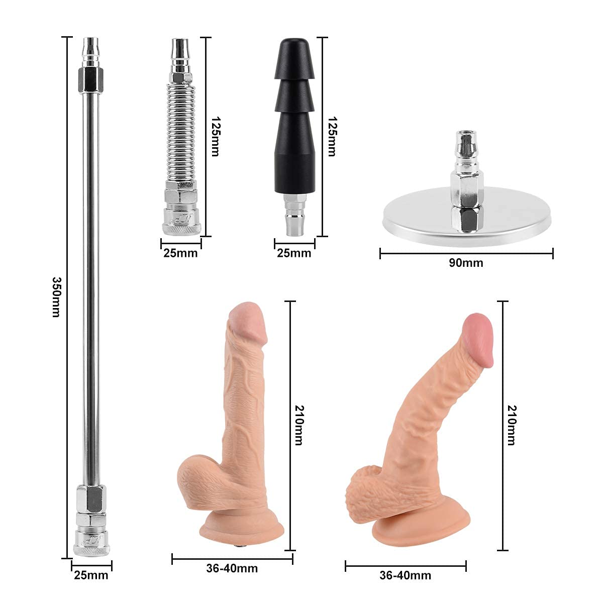 JESSKY Premium Sex Machine, Adjustable Love Machine Adult Sex Toys APP/Remote Control Thrusting Sex Machine with 3 Attachments for Women and Men: 1-thrusting Sex Machine