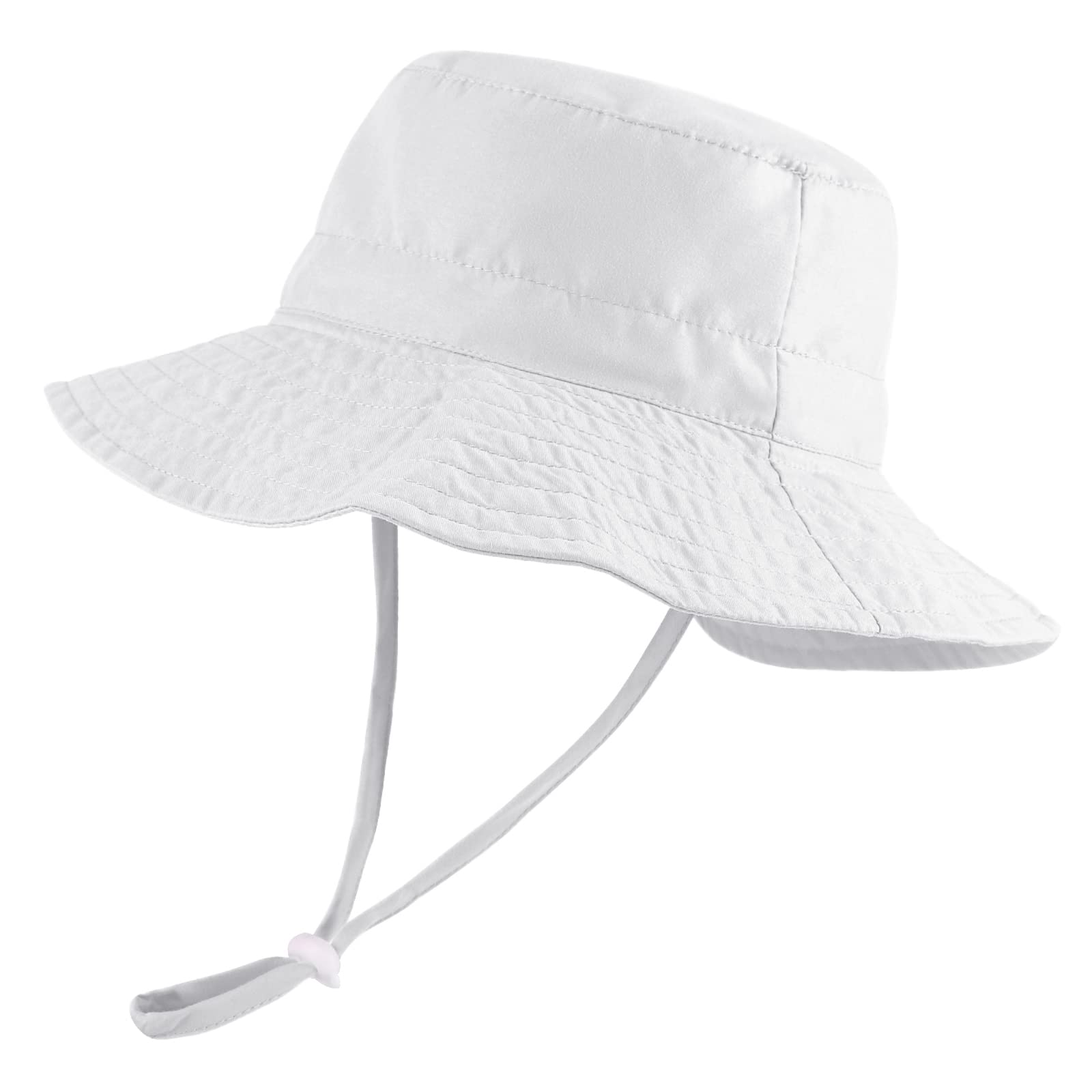 LACOFIA Sombrero de Sol para bebé niño Ajustable Gorro Verano de Pescador para niños ala Ancha para Exteriores/natación/Playa/Piscina