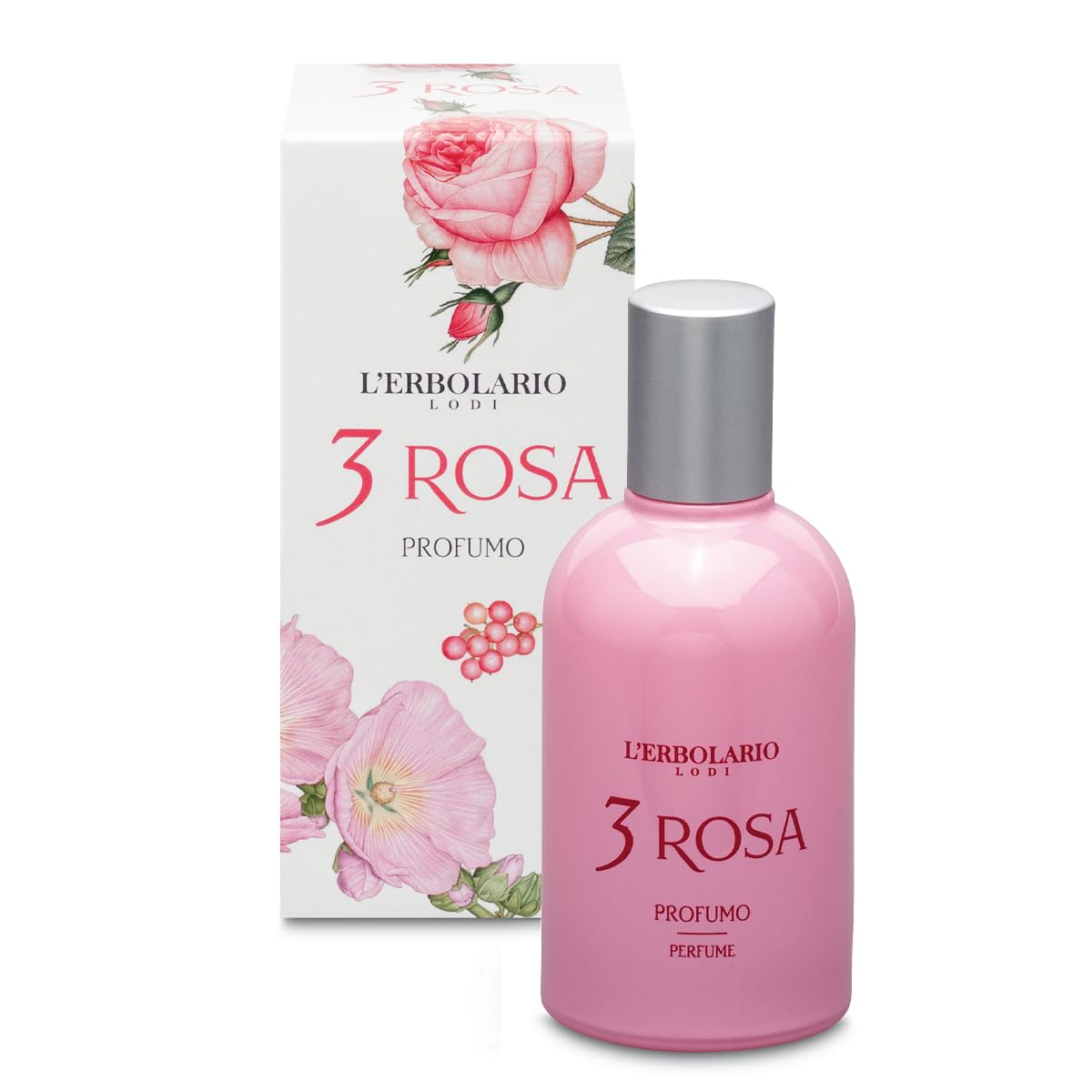 3 Rosa - Romantic And Feminine Fragrance For Every Woman - Three Admirable Fragrant Notes Of Provence Rose, Peruvian Pepper And Hollyhock - Offers A Seductive Accent - 1.6 Oz EDP Spray