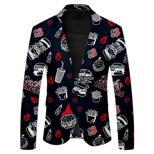 Blazer de cerveza para hombre americana de traje divertida para Oktoberfest y fiestas