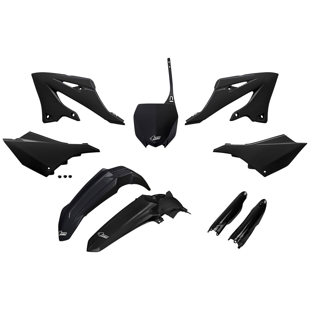 Ufo Black Yakit324f@001 - Plastics Kit For Yamaha Yz125 2022-2025