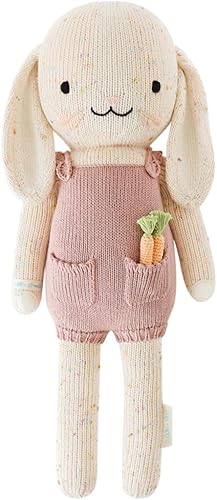 Miniatura 1 de cuddle + kind Harper The Bunny - Muñeca tejida a mano regular de 20 pulgadas, 1 muñeca  10 comidas, comercio justo, calidad reliquia, hecha a mano