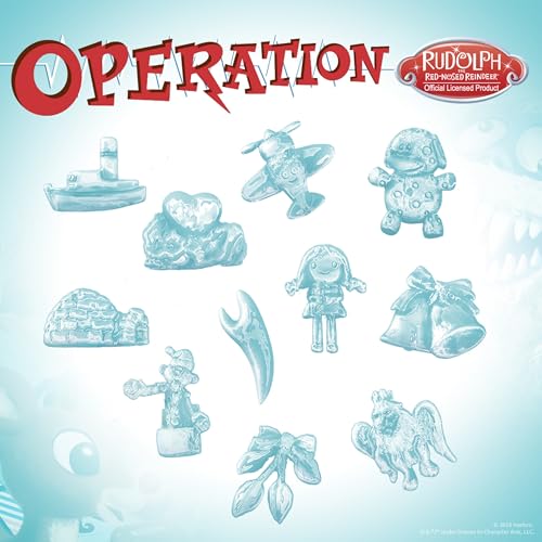 Operation Rudolph The Red Nosed Reindeer juego de mesa clásico miniatura 3