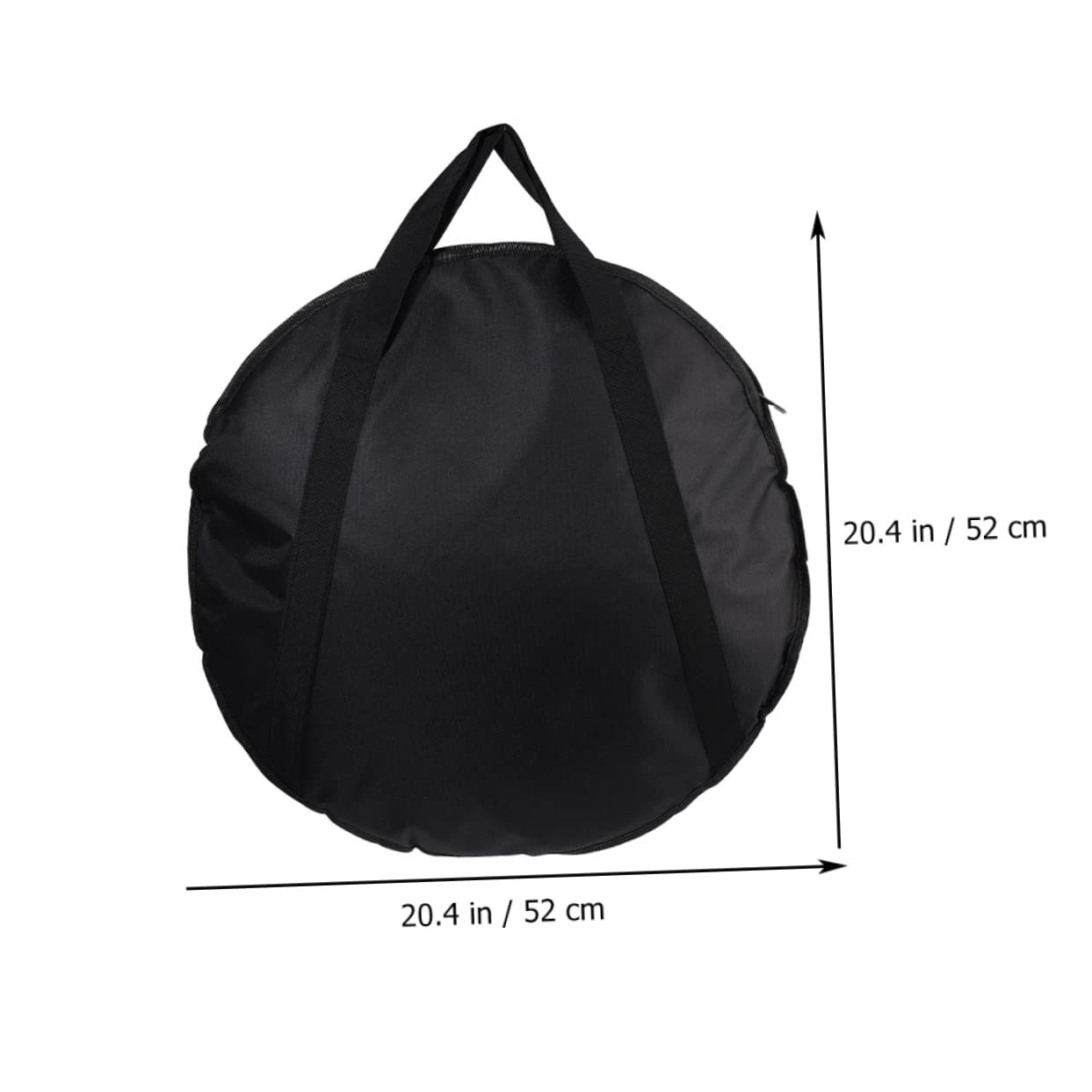 Supvox Beckentasche Instrumenten-Tragetasche Aus Oxford-Material Runde Instrumententasche Mit Handgriff Zur Aufbewahrung Und Zum Transport Für Schlagzeug Schwarze Tasche 52.00 Cm