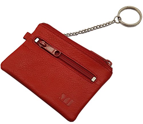 Preisvergleich Produktbild Kalbsleder Schlüsseltasche MJ-Design-Germany (Rot)