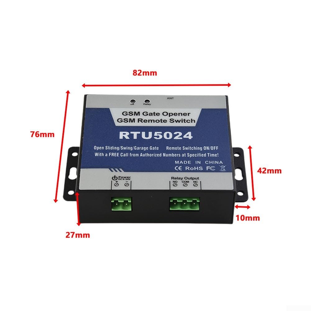 Système de contrôle d'accès GSM RTU5024 Relais d'ouverture de porte GSM pour télécommande de portes et portails par téléphone portable SMS