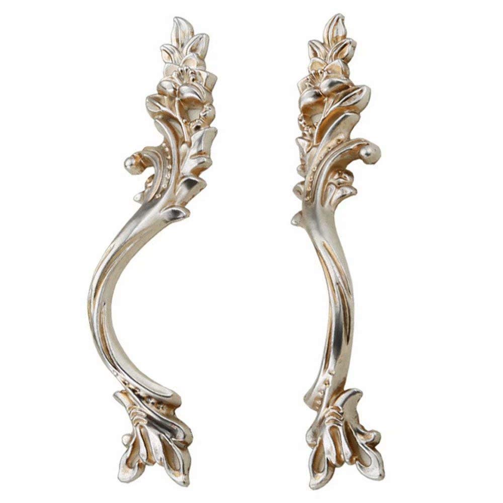 Sajmakuwla Style C Antique Brass Cabinet Drawer Handles 2 Pcs 96Mm European Retro Kitchen Pull Handle(,Hole Centers 96 Mm)