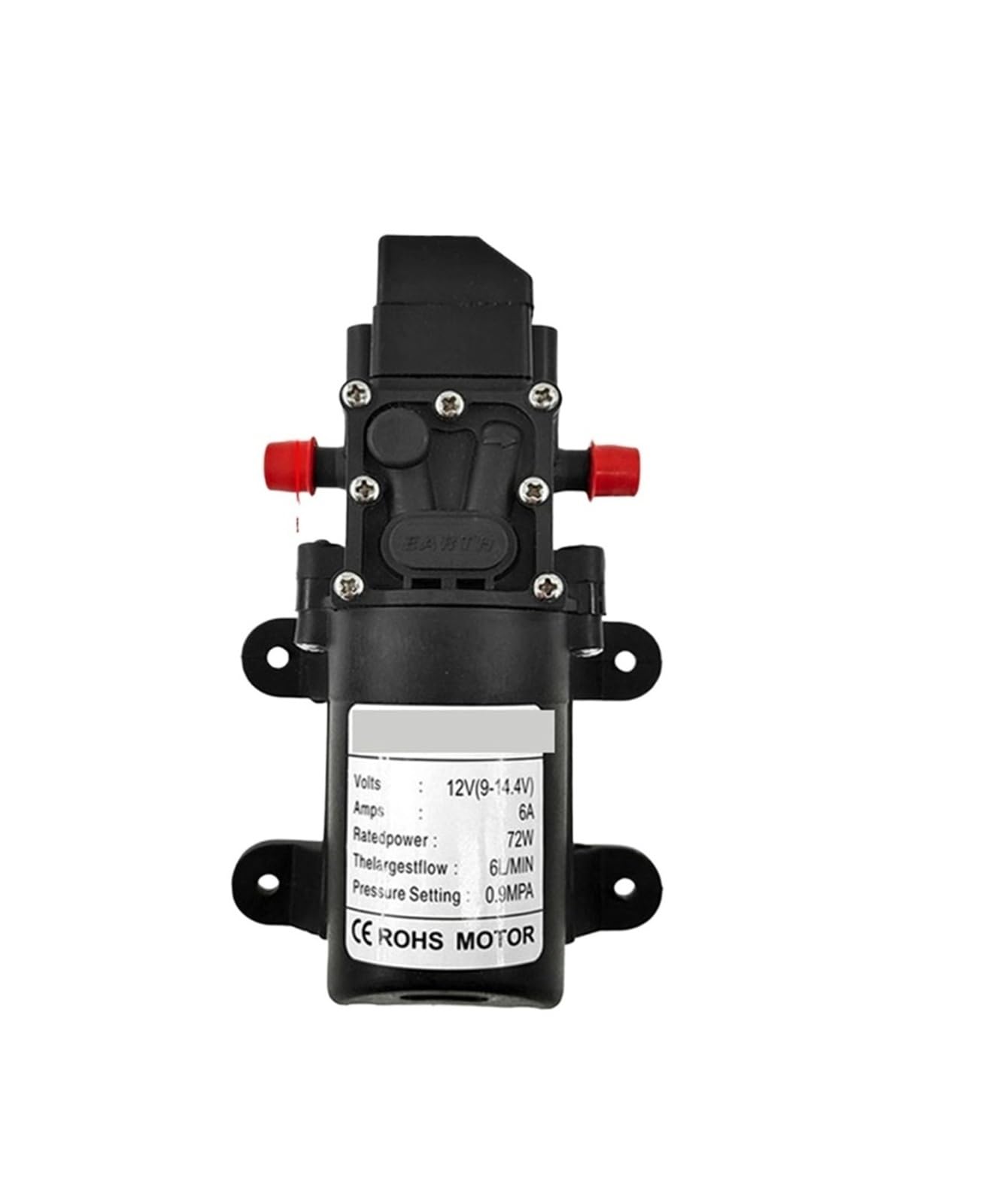 Genterun A Type Pressure 72W Pump 12Vdc Micro Electric Diaphragm Reflux Water Pumps Automatic Switch 6L/Min(A Type Pressure)