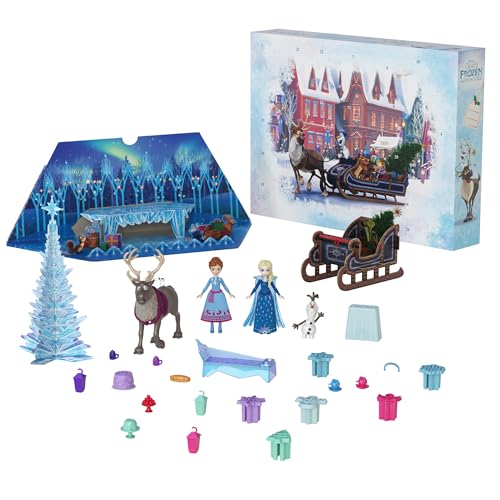 Mattel Disney Die Eiskönigin Kleine Anna- und Elsa-Puppen Adventskalender...
