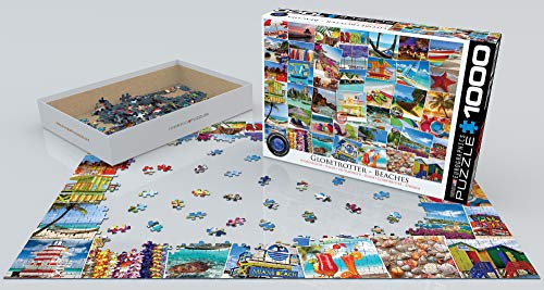 Eurographics Beaches Globetrotter Jigsaw Puzzle (1000 Piece) , Blue #TOP2