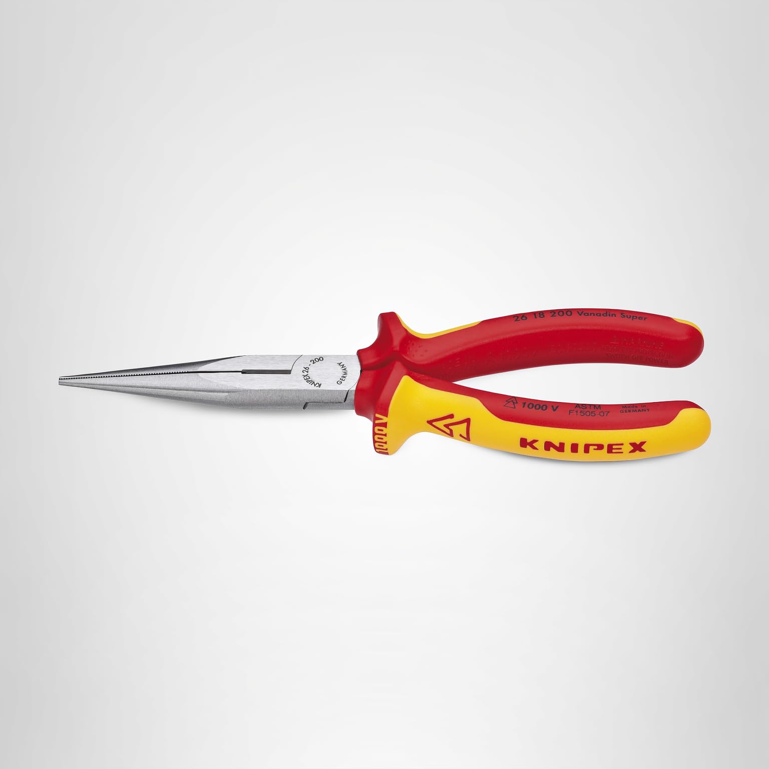 ナポリタン・スミス KNIPEX Tools - Long Nose Pliers With Cutter, 1000V Insulated