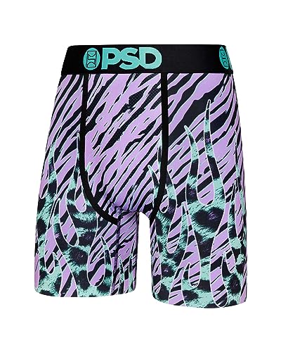 PSD Men's Boxer Briefs - Fire Cats, 7 Inch Inseam, Moisture-Wicking, 4-Way Stretch, Boxer Briefs for Men, X-Large - Main Image