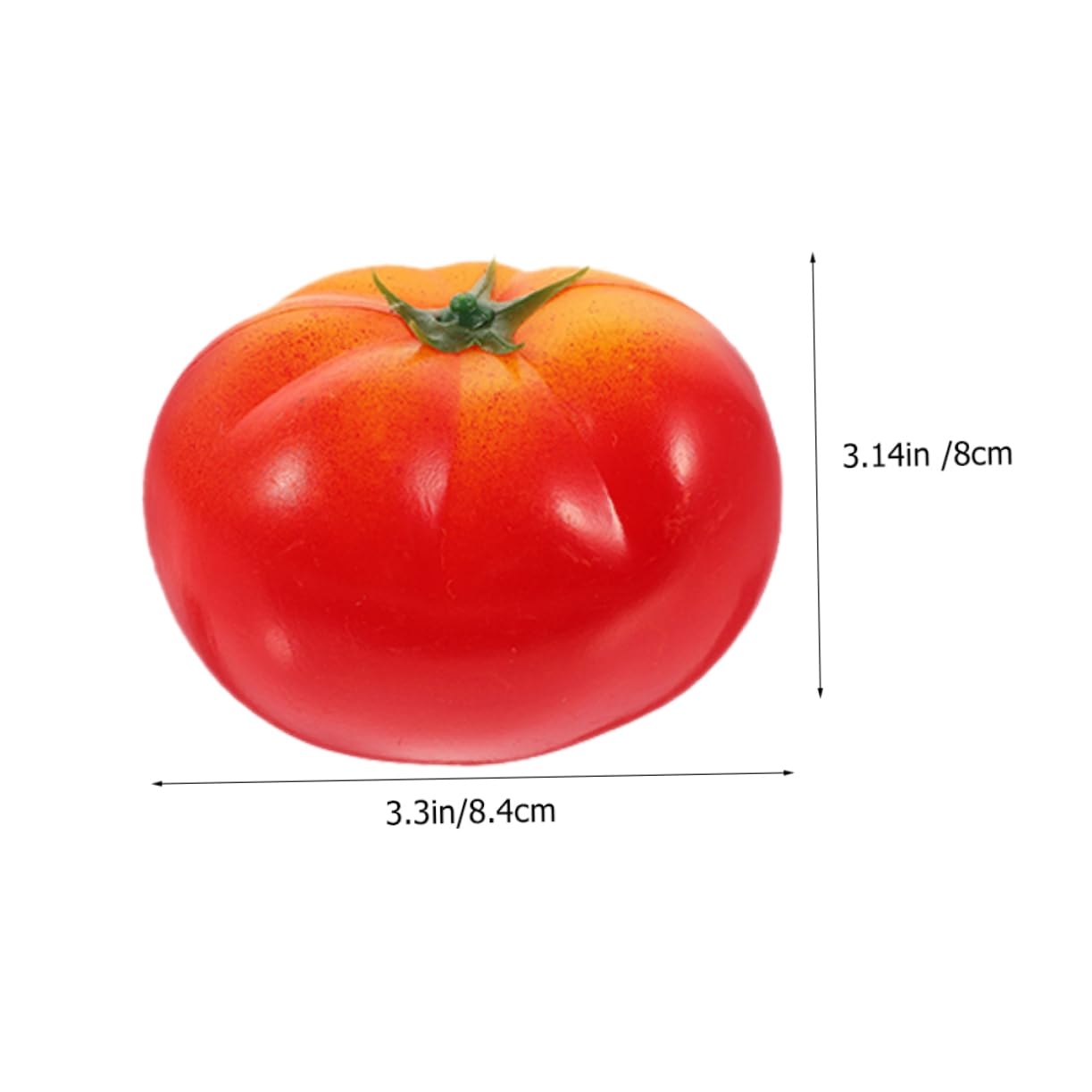 HOOTNEE 8pcs Lifelike Tomato Models Artificial Vegetables for Kitchen Decoration for Teaching Tools Home Decor and Photography Props Non Fading Design