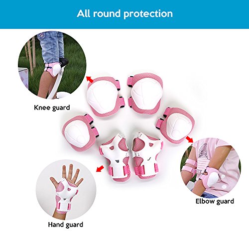 Braçadeira, Andoer Conjunto de almofadas protetoras de proteção de segurança para pulsos 6 peças par