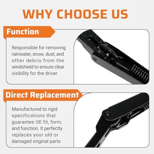 Image of OEM Style Windshield Wiper Arm Pair Kit Fits for 1994-2004 Chevrolet S10 Pickup Front Left Right Replacement Arms
