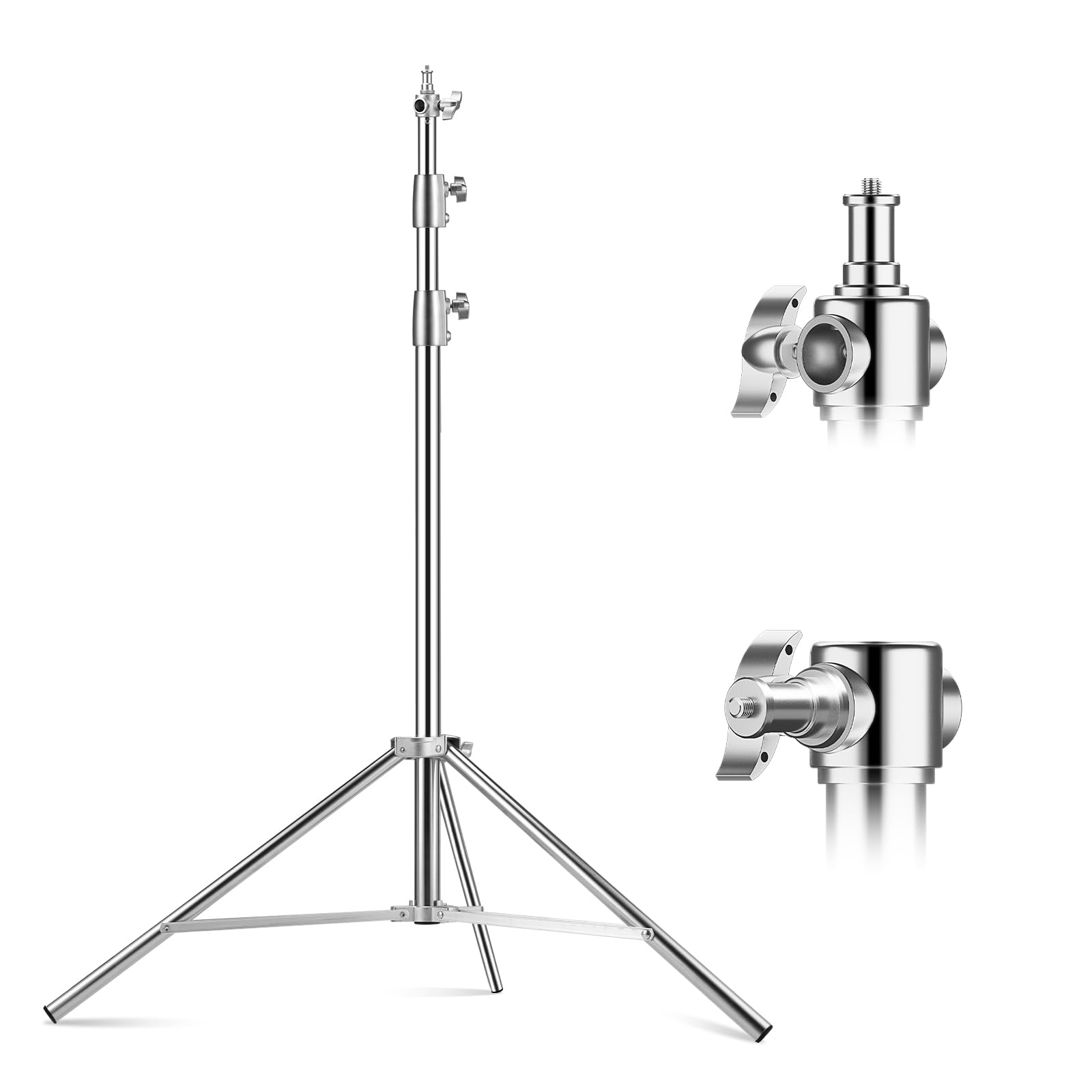 Amazon.com : 9.2ft Stainless Steel Light Stand, 2 Pack Heavy Duty