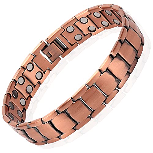 Copper Bracelet For Men Magnetic Therapy Bracelets Pain Relief For Arthritis And Tennis by Iconshops 