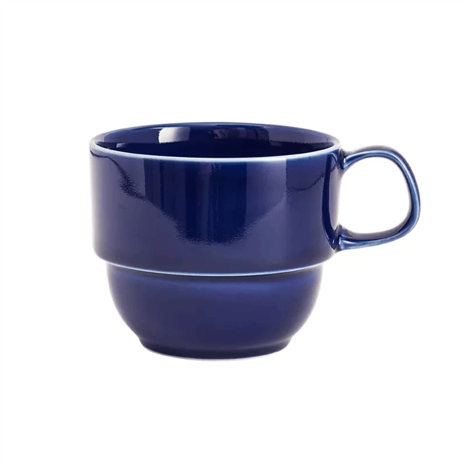 Exquis Tasse à café en céramique haute température 200ML tasse thé exquise après-midi de bureau Facile à nettoyer(Blue)